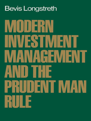 cover image of Modern Investment Management and the Prudent Man Rule